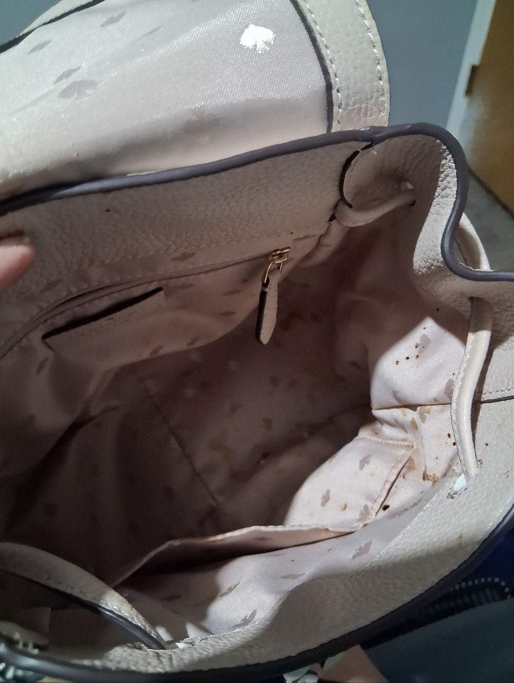 Kate Spade New York Leila Colorblock Medium Flap Backpack. - Picture 12 of 14